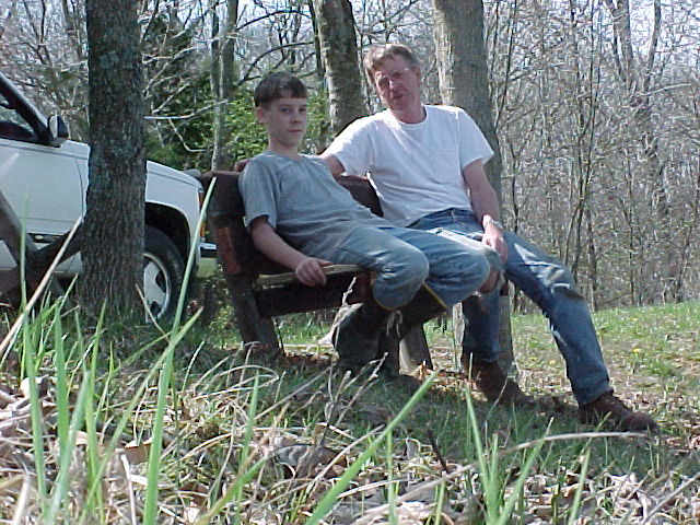 Arlyn and his grandson, Dustin