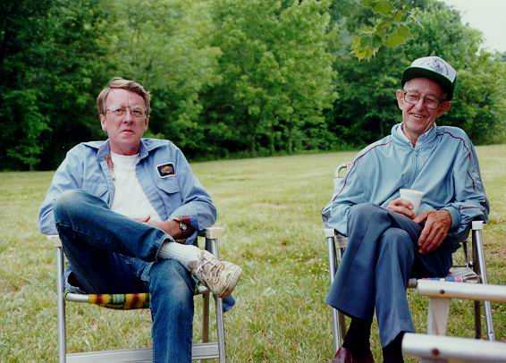 Dad and Arlyn by the lake: Summer 1999