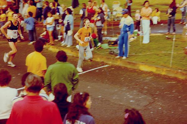 Finishing my first race in Wahiawa, Hawaii 1982